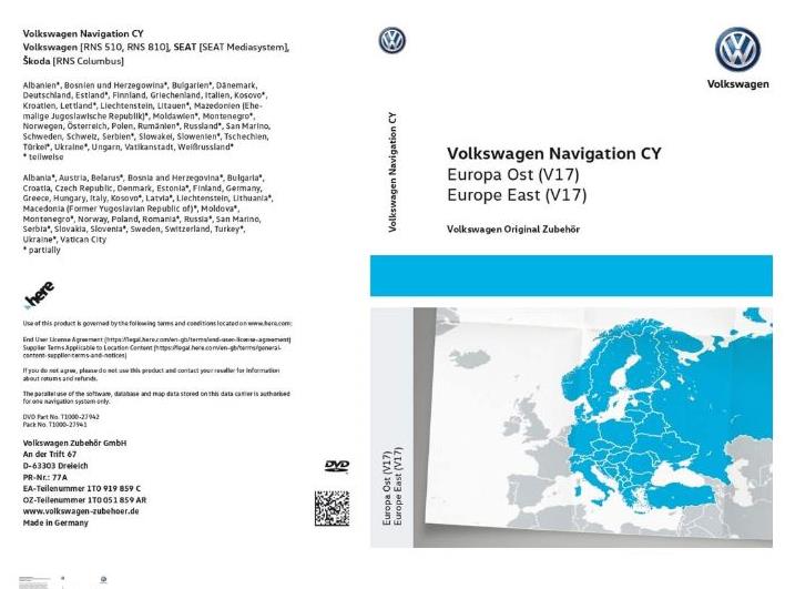 Navigatie update, Oost-Europa (V17) | | Garage Van hoe I Shop Volkswagen Gent