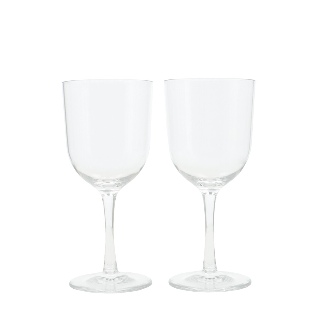 2 Verres à Vin En Plastique Réutilisables 425ml – Sans BPA, Transparents, Pour Piscine, Camping, Fêtes