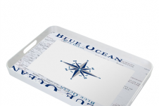 Brunner Tabla para servir océano azul 29,5 x 40 cm