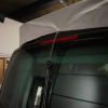 Calicap II für elektrisches Dach - Silbergrau mit 3 Fenstern mit Reißverschluss vorne