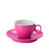 Brunner espresso kop en schotel roze 10 cl